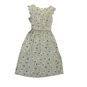 Monteau Green Floral Dress
